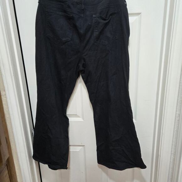 Chicos jeans womens size 16P black so slimming girlfriend flare jeans denim - Picture 7 of 9